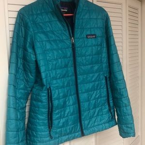 Patagonia Nanopuff Teal Women’s Jacket Medium